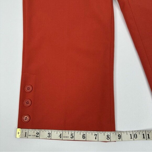 Insight NY Women's Orange Mid-Rise Straight Leg Business Casual Pant 6/W31/L20.5 - Picture 12 of 12